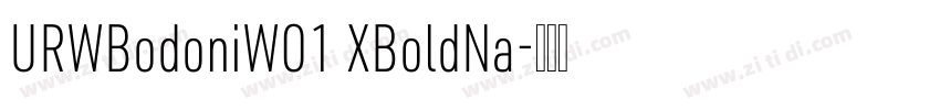 URWBodoniW01 XBoldNa字体转换
